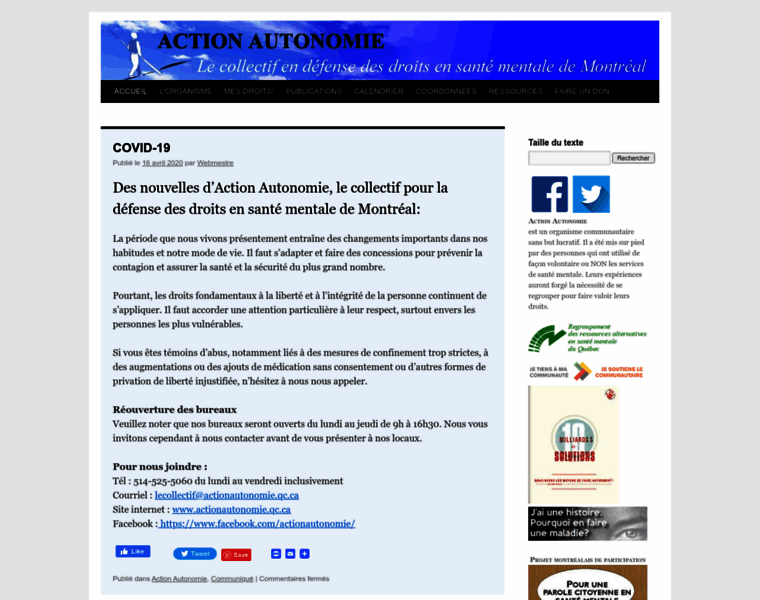 Actionautonomie.qc.ca thumbnail