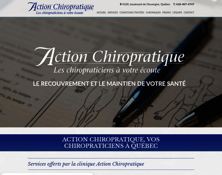 Actionchiropratique.com thumbnail