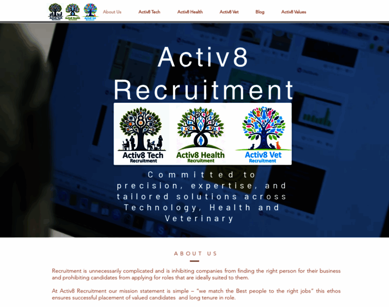 Activ8recruitment.com thumbnail