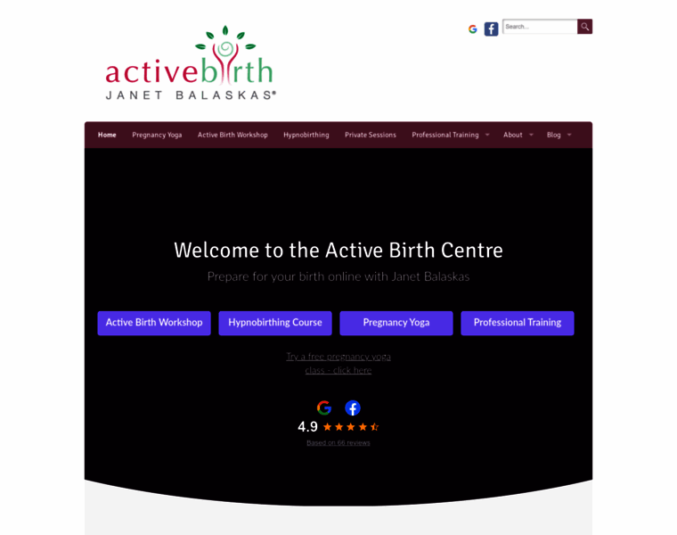 Activebirthcentre.com thumbnail