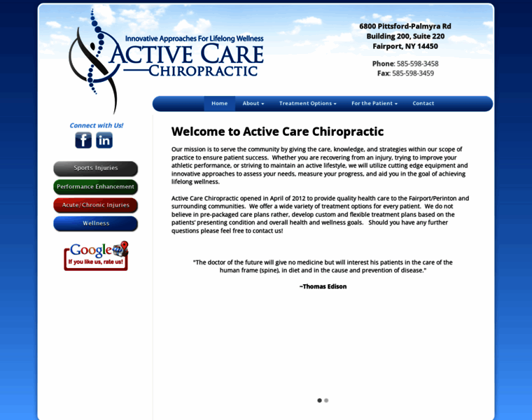 Activecarechiropractor.com thumbnail