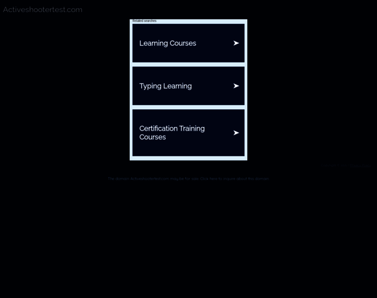 Activeshootertest.com thumbnail