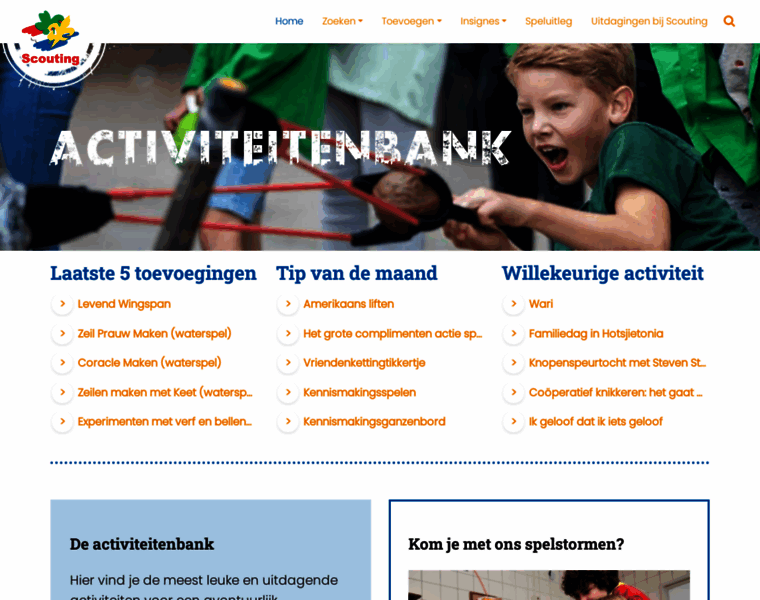Activiteitenbank.scouting.nl thumbnail