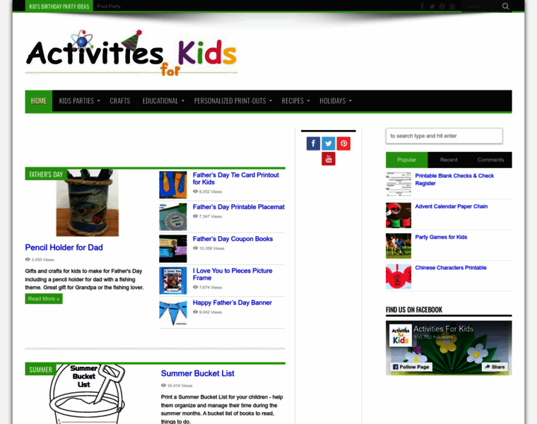 Activitiesforkids.com thumbnail
