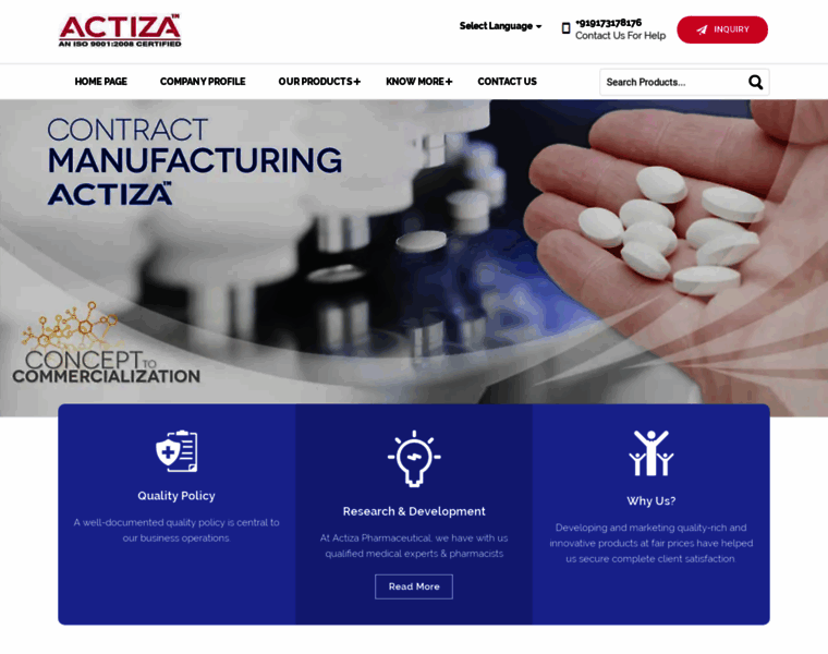 Actizapharmaceutical.com thumbnail