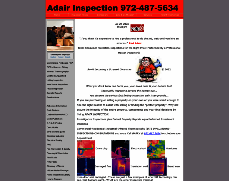 Adairinspection.com thumbnail