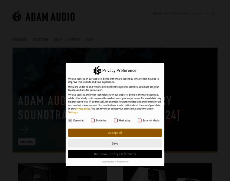 Adam-audio.com thumbnail