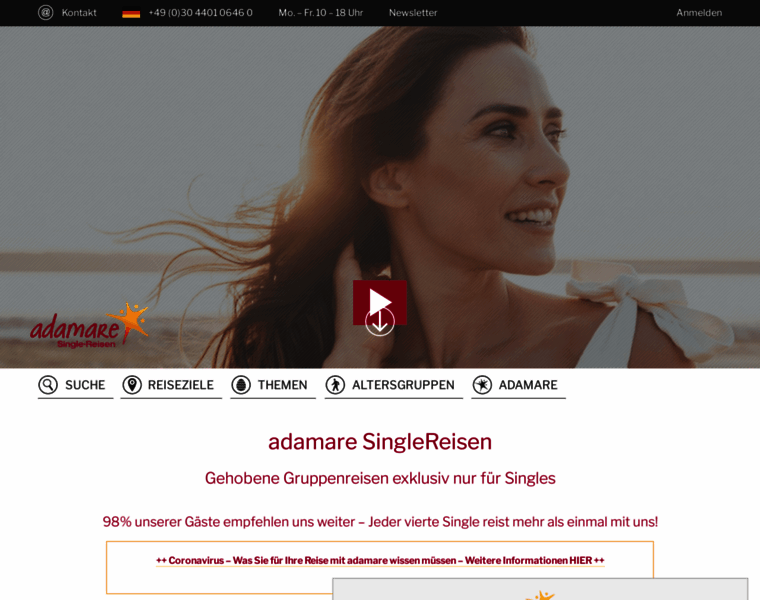 Adamare-singlereisen.de thumbnail