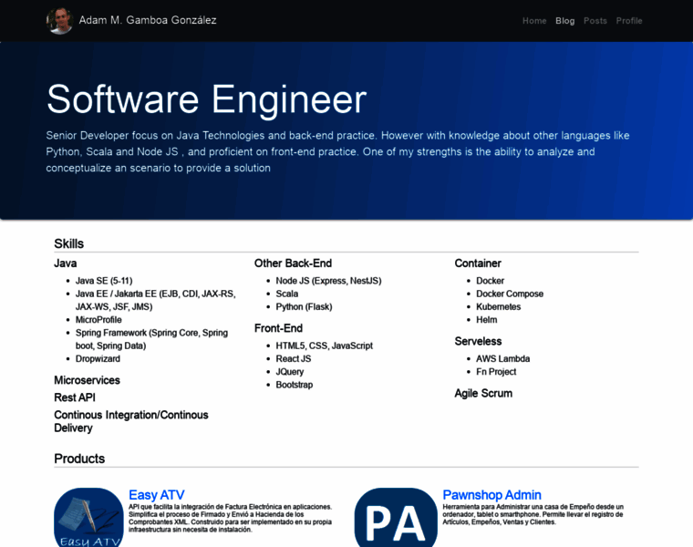 Adamgamboa.dev thumbnail