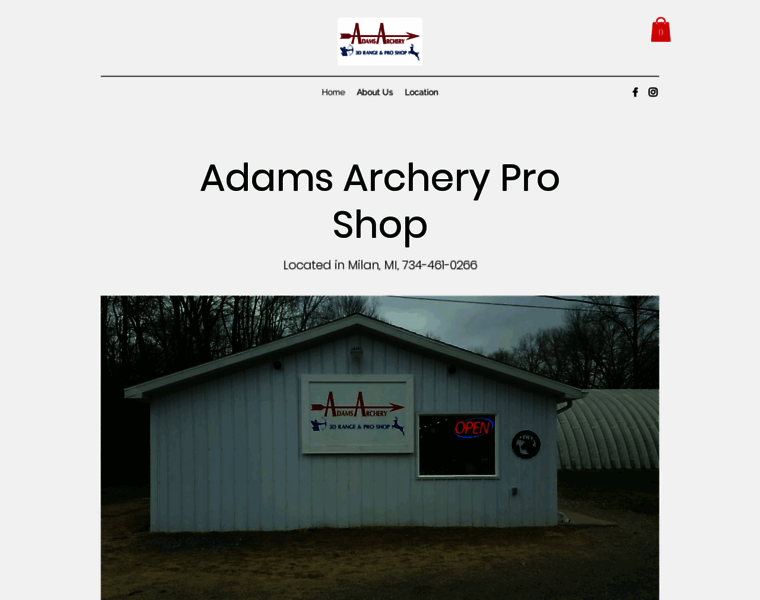 Adamsarchery.com thumbnail