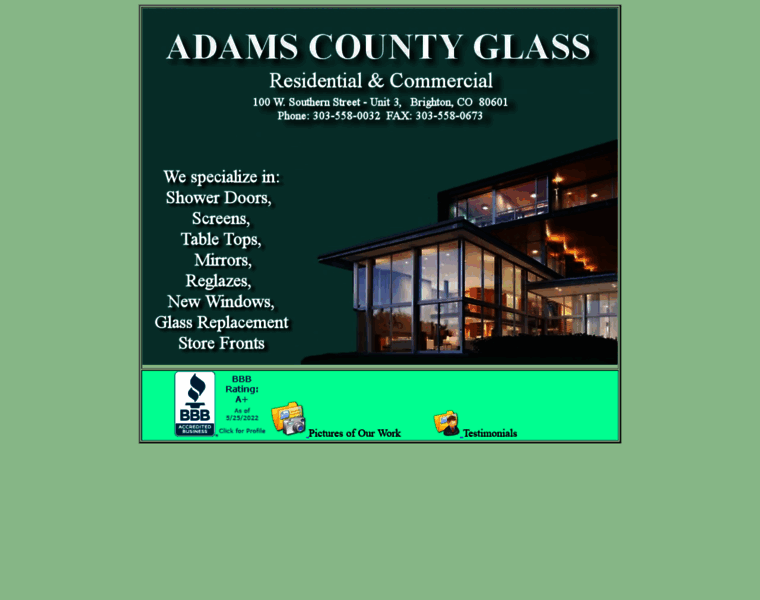 Adamscountyglass.com thumbnail
