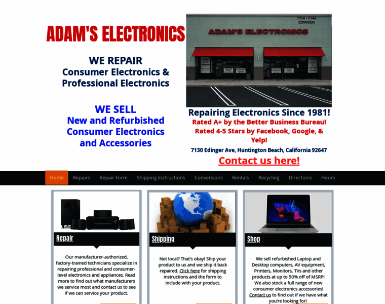 Adamselectronics.com thumbnail