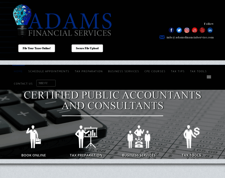 Adamsfinancialservice.com thumbnail
