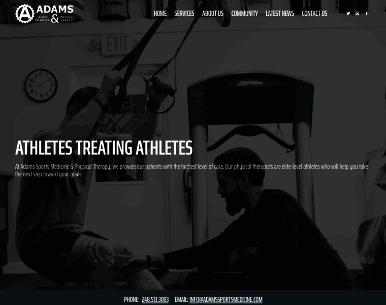 Adamssportsmedicine.com thumbnail