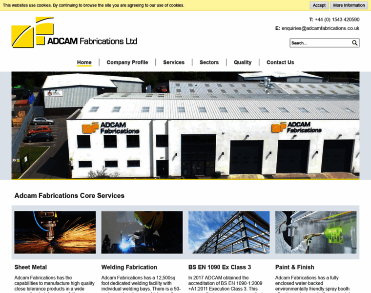 Adcamfabrications.co.uk thumbnail