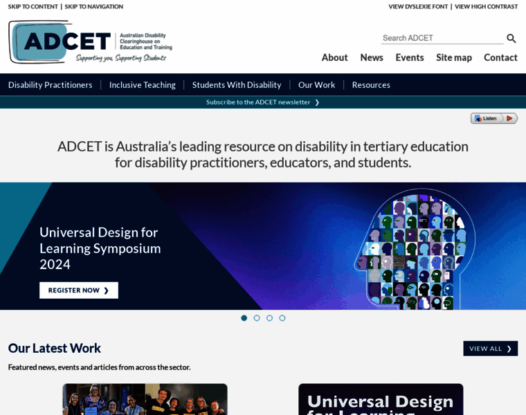 Adcet.edu.au thumbnail