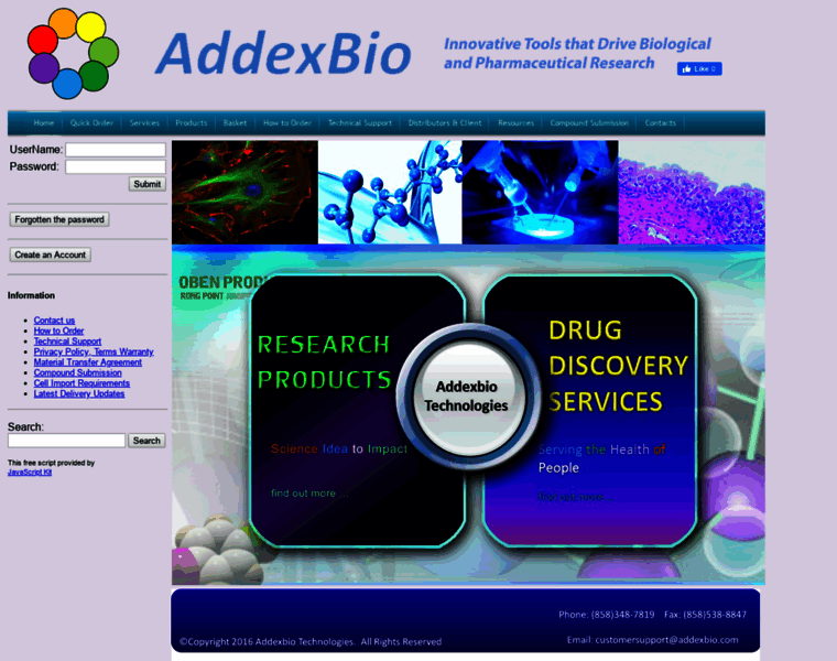 Addexbio.com thumbnail