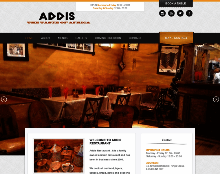 Addisrestaurant.co.uk thumbnail