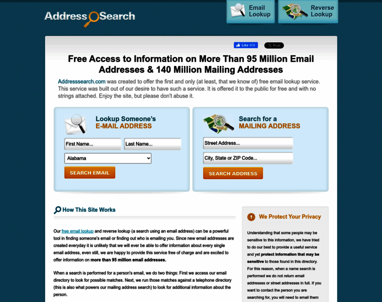 Addresssearch.com thumbnail