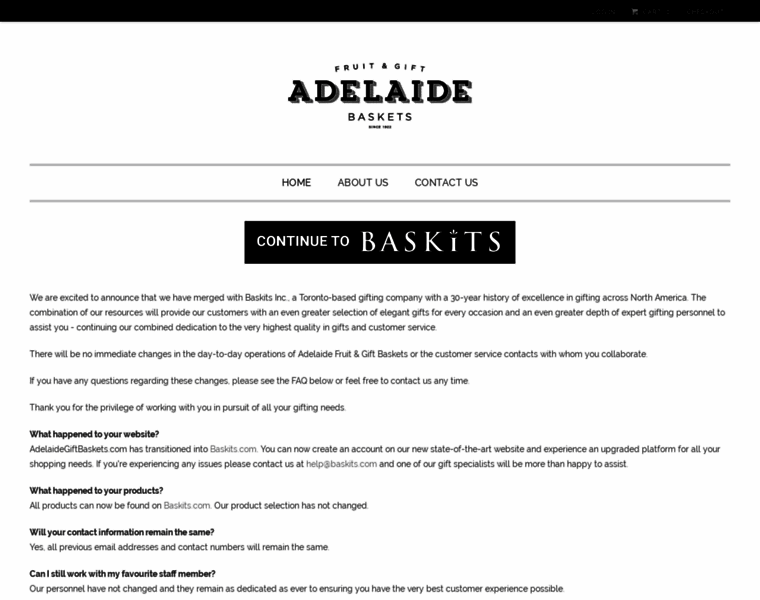 Adelaidegiftbaskets.com thumbnail