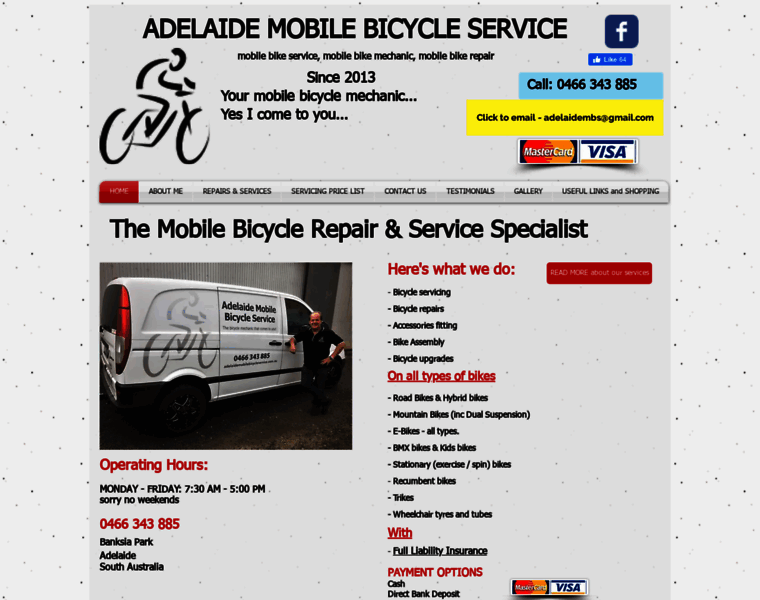 Adelaidemobilebicycleservice.com.au thumbnail