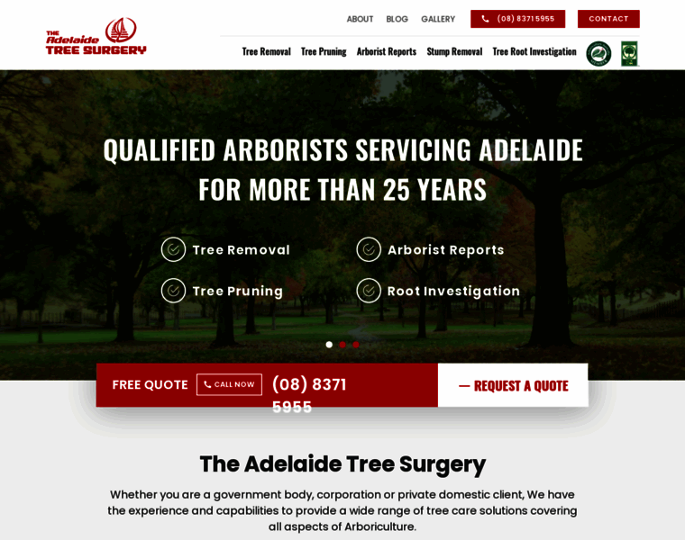 Adelaidetreesurgery.com thumbnail