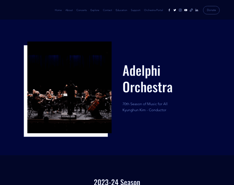 Adelphiorchestra.org thumbnail
