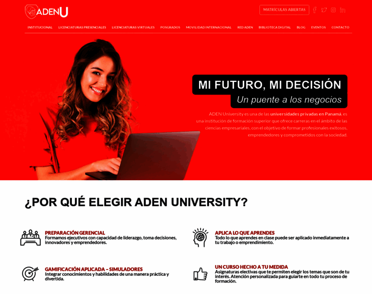 Adenuniversity.edu.pa thumbnail