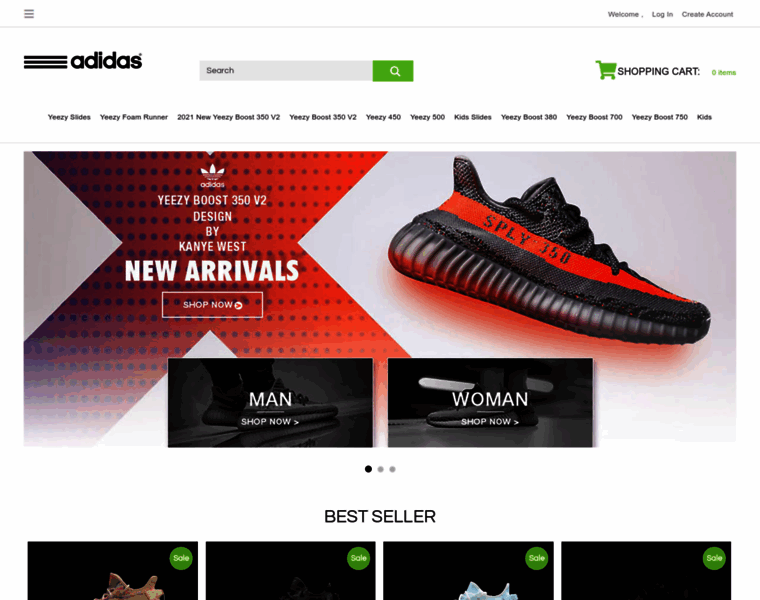 Adidas-yeezyslides.com thumbnail