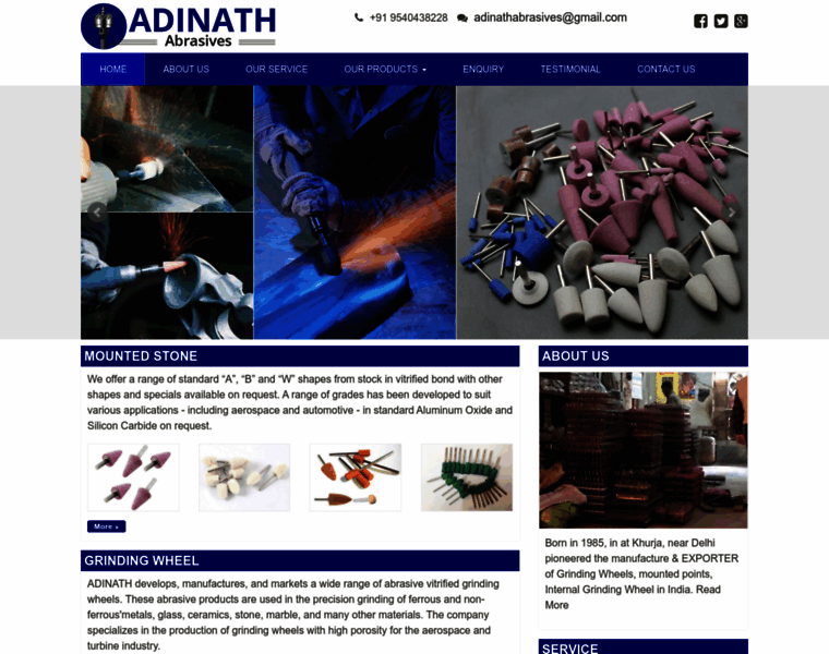 Adinathabrasives.com thumbnail