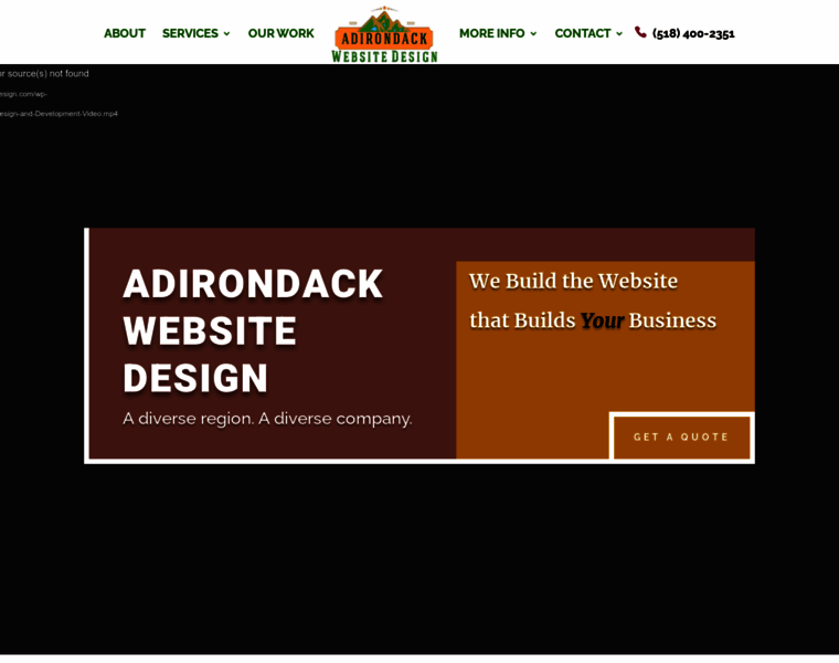 Adirondackwebsitedesign.com thumbnail