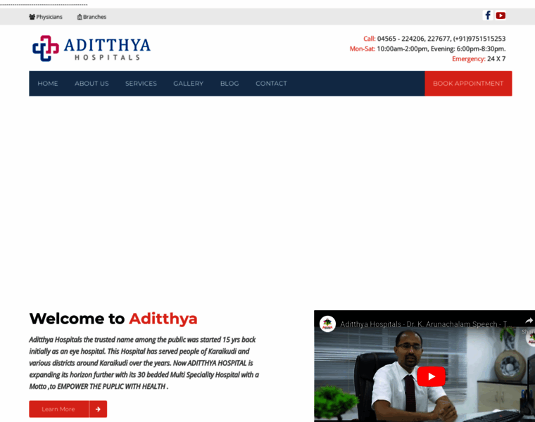 Aditthyahospitals.com thumbnail