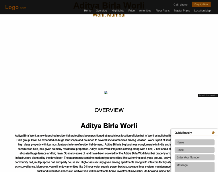 Adityabirlaworli.newprojectlaunch.in thumbnail