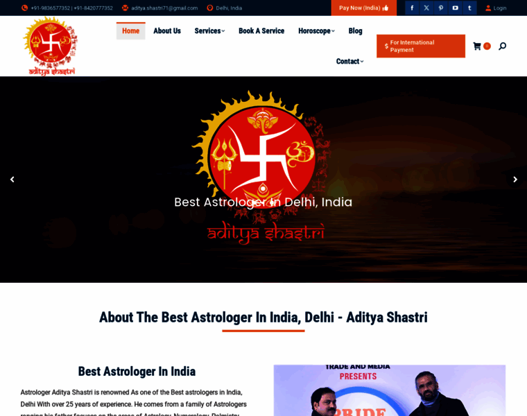 Adityashastri.com thumbnail