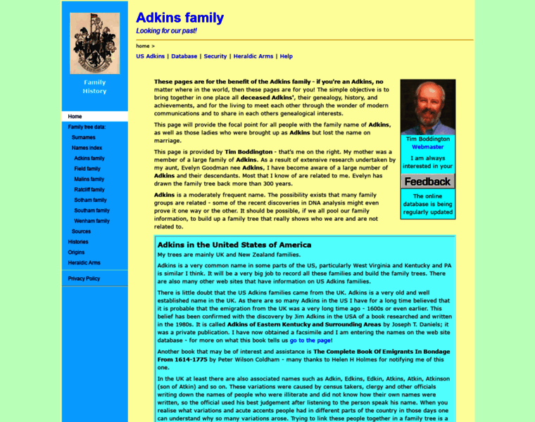 Adkins-family.org.uk thumbnail