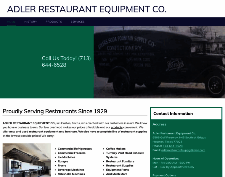 Adlerrestaurantequipment.com thumbnail