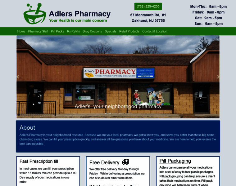 Adlers-pharmacy.com thumbnail