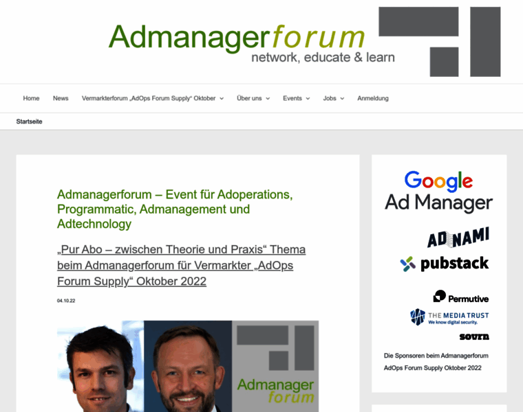 Admanagerforum.de thumbnail