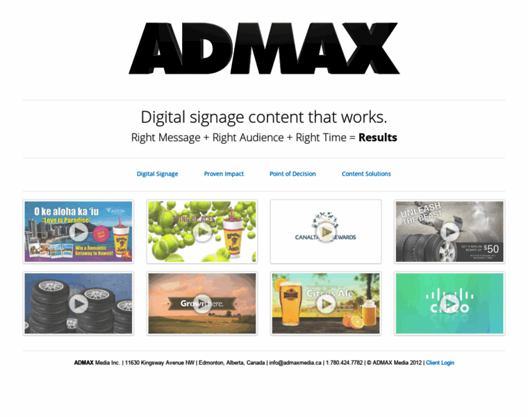 Admaxmedia.ca thumbnail
