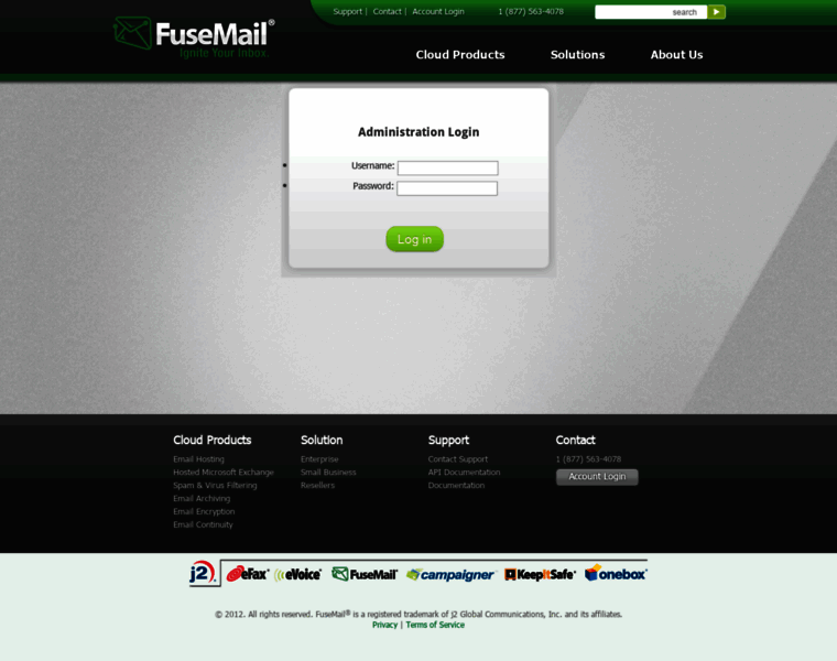 Admin.fusemail.com thumbnail