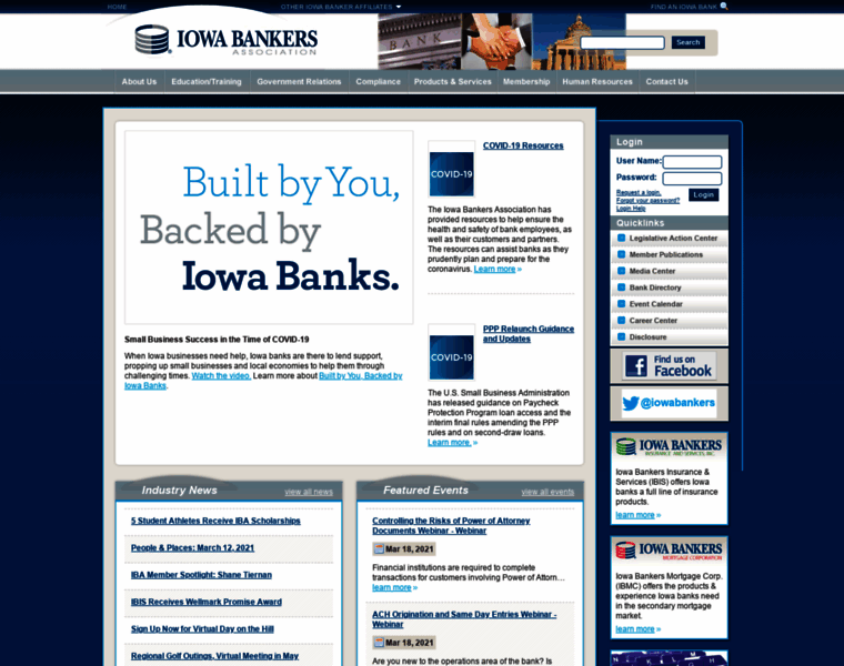 Admin.iowabankers.com thumbnail