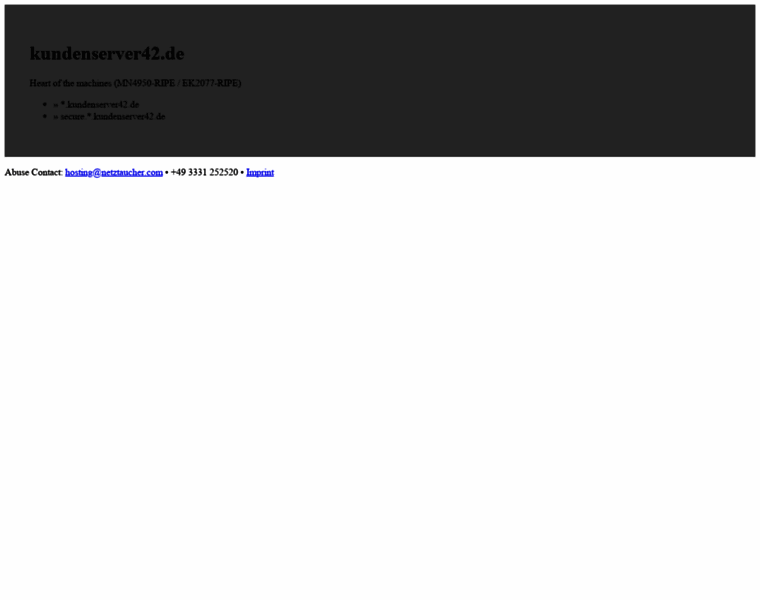 Admin.kundenserver42.de thumbnail Admin.kundenserver42.de thumbnail