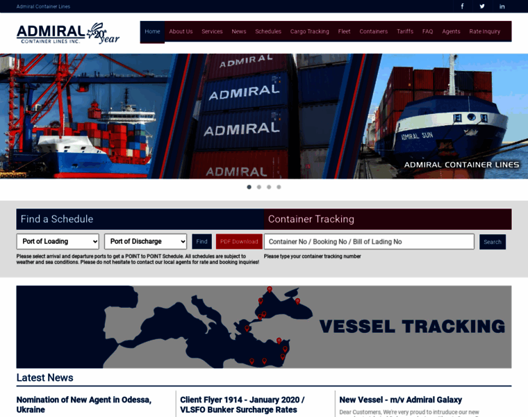 Admiralcontainerlines.com thumbnail