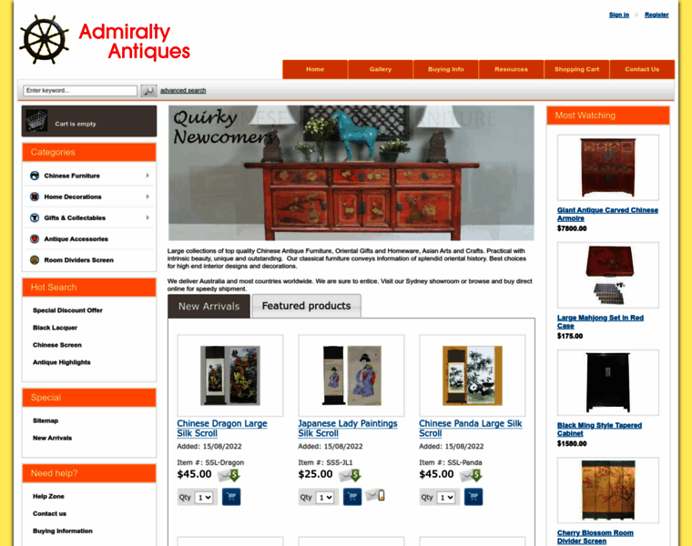 Admiraltyantiques.com.au thumbnail