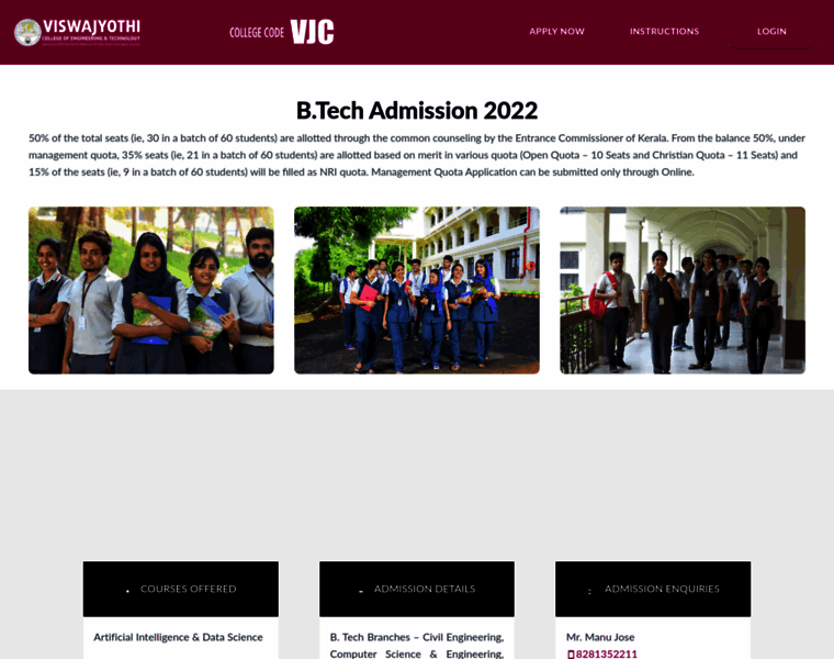Admission.vjcet.ac.in thumbnail