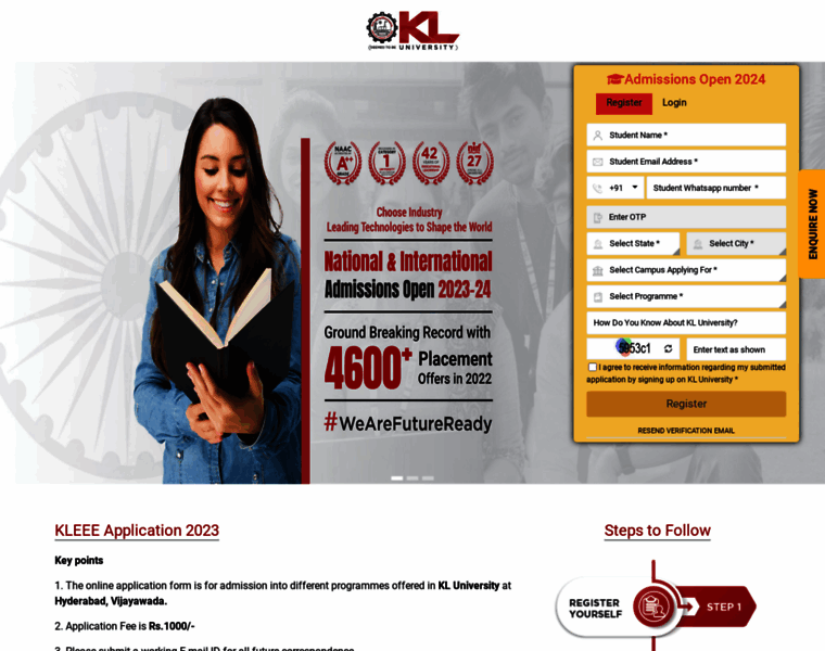 Admissions.kluniversity.in thumbnail