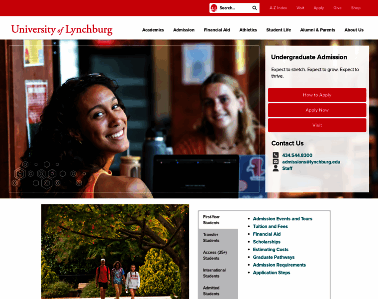 Admissions.lynchburg.edu thumbnail