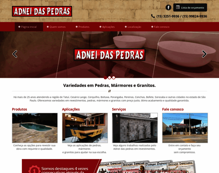 Adneidaspedras.com.br thumbnail