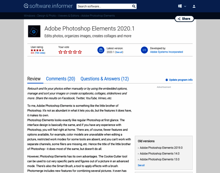 Adobe-photoshop-elements.software.informer.com thumbnail