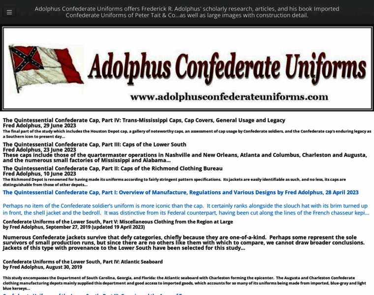 Adolphusconfederateuniforms.com thumbnail Adolphusconfederateuniforms.com thumbnail